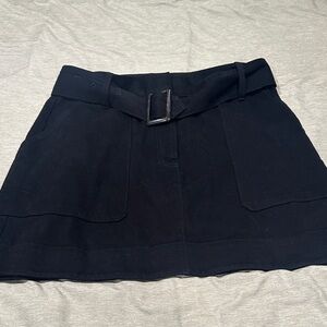 Banana Republic Black A-Line Skirt with Belt